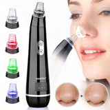 Blackhead Vacuum Suction Pore Vacuum Cleaner Facial Blackhead Acne Removal Tools 3 Colors Light Photon Rejuvenation Skin Care