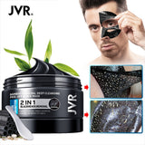 JVR Black Mask For Face Skin Care Bamboo Charcoal Facial Masks Remove Blackhead Dot Acne Peeling Mask Facial Nose Deep Cleansing