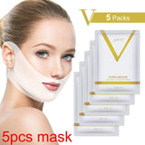 V Chin Lifting Mask + Hydrogel Eye Patch Mask Moisture Tighten Skin Remove the Dark Circle Wrinkle for Face Care