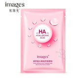 Images 5Pcs Hyaluronic acid Facial Mask Moisturizing Hydrating Skin Care Oil Control Shrink Pore Anti aging Anti wrinkle