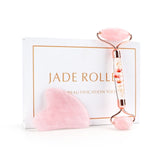Rose Quartz Petal Roller Slimming Face Massager Lifting  Jade Facial Massage Roller Heart-shaped Guasha Anti-wrinkle Skin Care