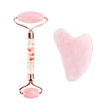 Rose Quartz Petal Roller Slimming Face Massager Lifting  Jade Facial Massage Roller Heart-shaped Guasha Anti-wrinkle Skin Care