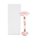 Rose Quartz Petal Roller Slimming Face Massager Lifting  Jade Facial Massage Roller Heart-shaped Guasha Anti-wrinkle Skin Care